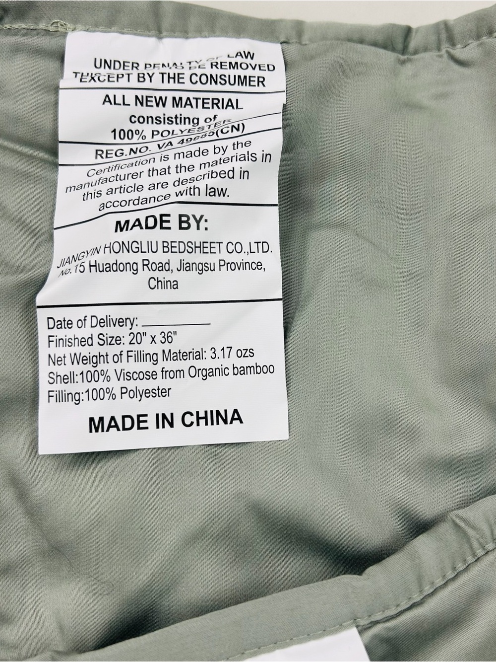 NWOT QUINCE Bamboo Dream Quilted Sham Set King Eucalyptus 7932 - Picture 7 of 9